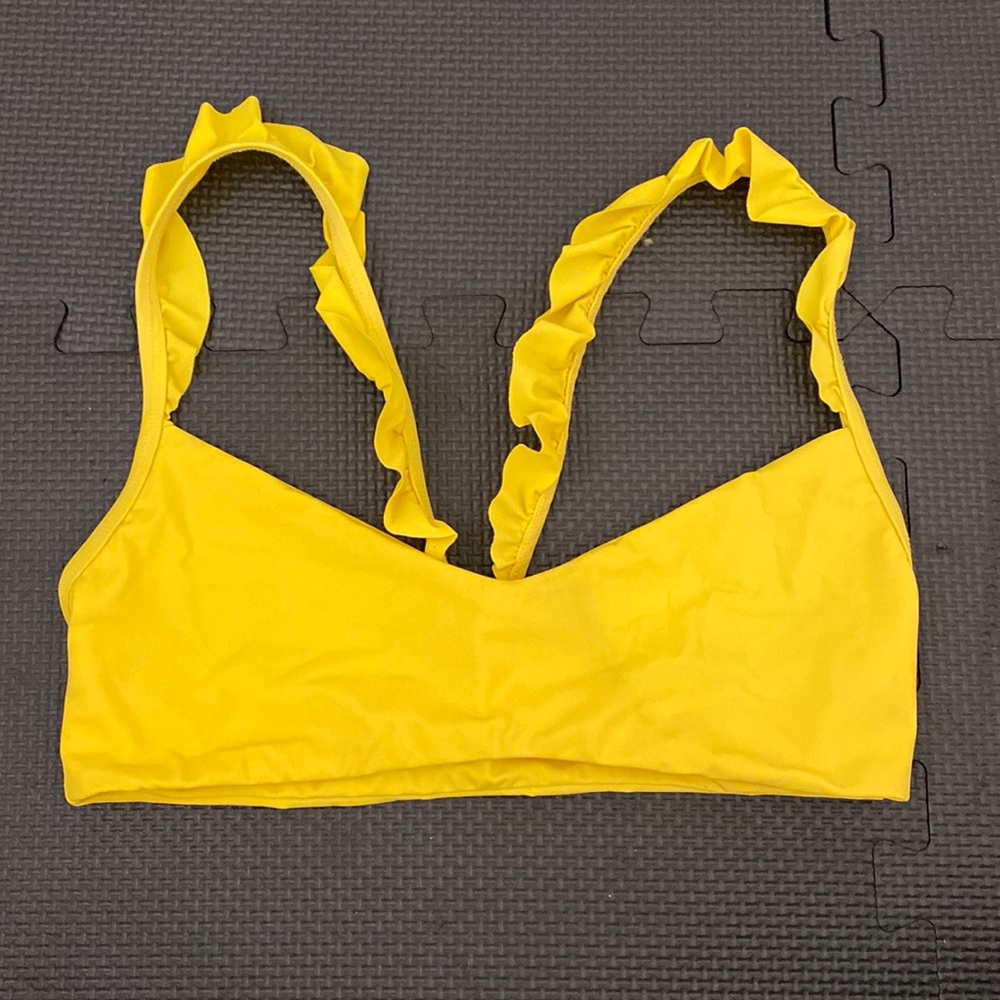 Yellow Boys and Arrows Bikini Top